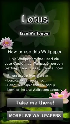 Lotus Live Wallpaper android App screenshot 5